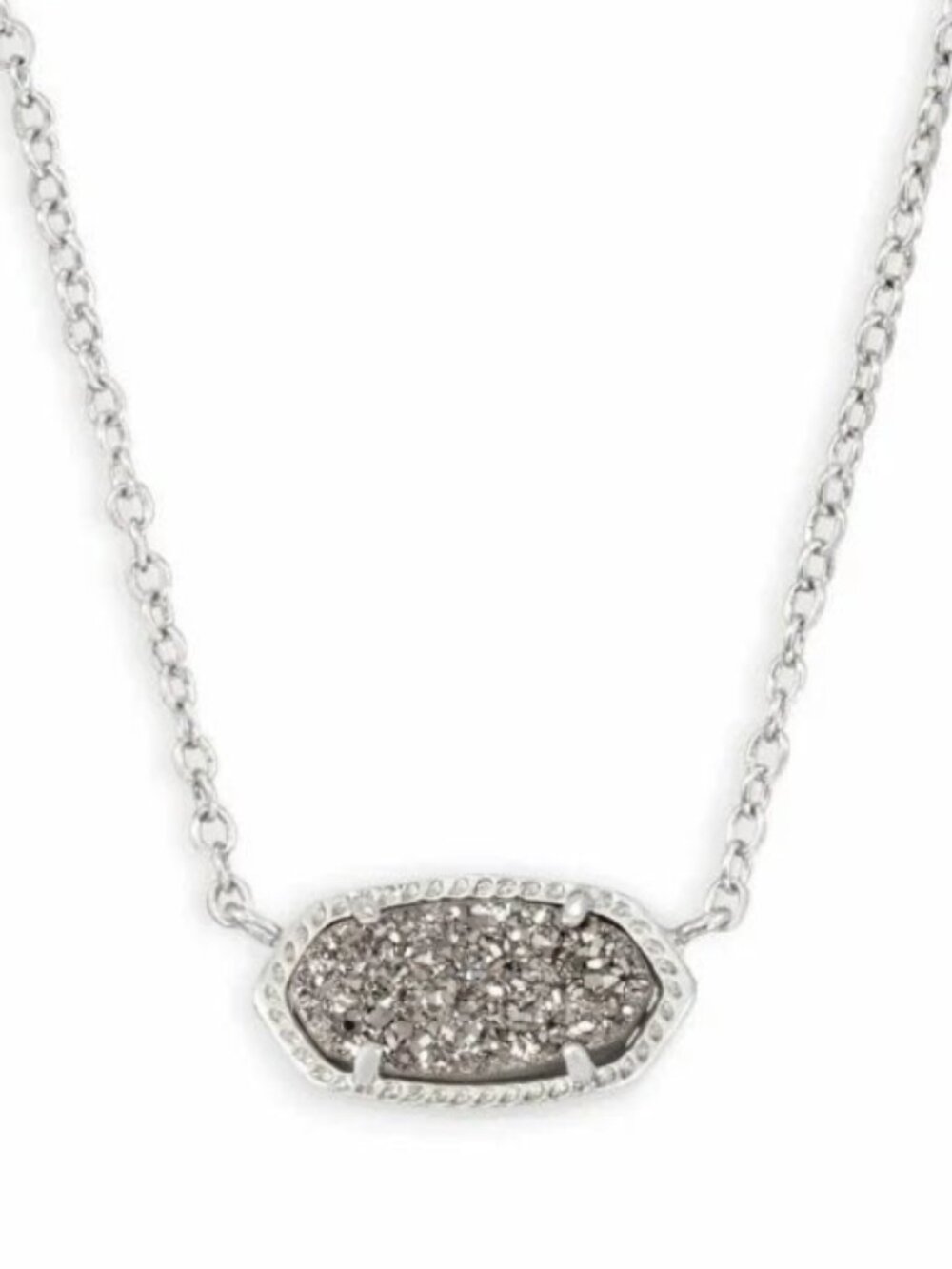 Kendra Scott Elisa 20" Pendant Necklace - Rhodium NEW